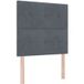 Tête de lit velours gris foncé 90 cm