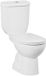 Creavit Sedef staand toilet / vloertoilet met sproeier (bidet) – S-trap vloeruitlaat – wit