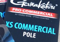 Gamakatsu XS Commercial Pole Barbless Onderlijnen H14 0.17mm 20cm