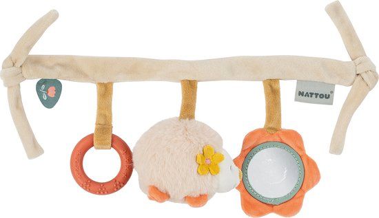 Nattou Mila, Lana en Zoe Wagenspanner - Zand Beige - 60 cm