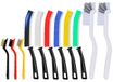 Brosse de nettoyage de fentes - Jeu de 11 pièces - Coloré - Brosse métallique en laiton, acier inoxydable et nylon
