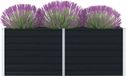 Maison Exclusive - Jardinière surélevée, 160 x 80 x 45 cm, acier galvanisé, couleur anthracite