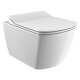 Boss & Wessing Wandcloset BWS Flat Rim-off Met Bidet Keramiek Wit (Excl. Zitting)