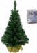 Merkloos / Sans marque Kaemingk B.V. Mini kunst kerstboom - H45 cm - met kerstverlichting - helder wit
