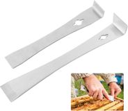 Wan GmbH Jeu de leviers et grattoirs - Outil pied-de-biche - Bricolage - Acier inoxydable - 2 pièces - Argent