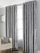 COUNTRY CLUB Bliss Crushed Velvet Blackout Oogje Volledig gevoerde thermische gordijnen, grijs, 90 x 90