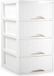 Plasticforte Ladeblokje/bureau organizer met 4x lades - wit