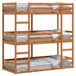 Maison Exclusive - Lit superposé triple sans matelas 80x200 cm bois de pin massif