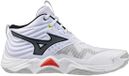 Mizuno Wave Momentum Elite Mid Indoor Schoenen Heren Volleybal Wit/Zwart/Fiery Red Maat 42.5