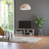 Maison Exclusive - meuble TV aspect béton, gris, 120x34x37 cm, en panneau de particules