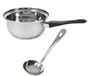 Gerimport Steelpan met Sauslepel - D14 cm - 1,5L - Zilver - RVS