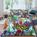 Graffiti Dekbedovertrekset pour Adolescents Style Moderne