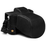 MegaGear MG1862 Ever Ready Lederen Camera Case Compatibel met Olympus OM-D E-M5 Mark III (14-150mm) - Zwart