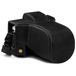 MegaGear MG1862 Ever Ready Lederen Camera Case Compatibel met Olympus OM-D E-M5 Mark III (14-150mm) - Zwart