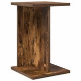 vidaXL Plantenstandaard Gerookt eiken Hout 25 x 25,5 x 40,5 cm