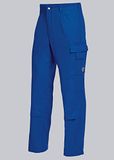 BP 1486-060-13-47 Werkbroek met elastisch rugdeel, 300,00 g/m² puur katoen, koningsblauw, 47