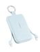 RORRY CharmGo 10000mAh Powerbank, kleine powerbank PD 30W snel opladen | Accupack met geïntegreerde kabel en sleutelhanger, draagbare externe accu voor iPhone 17/16/15, AirPods 2/3/4/Pro, blauw
