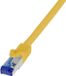LogiLink C6A017S netwerkkabel Geel 0,25 m Cat6a S/FTP (S-STP)