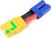 Revtec - Câble adaptateur d'alimentation - Connecteur EC-5 mâle <=> Connecteur XT-90 AS Anti-Spark femelle - Câble silicone 10AWG - 1 pièce