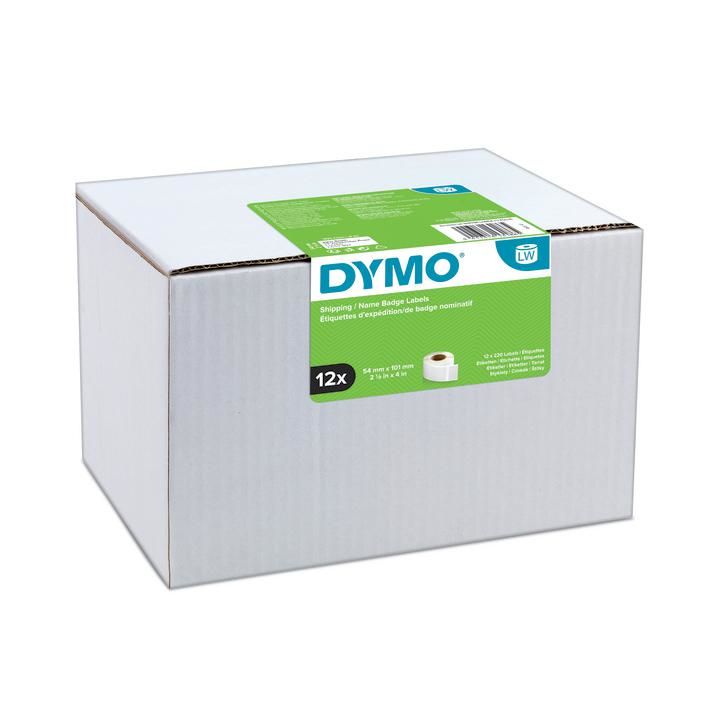 DYMO LabelWriter Shipping/Name Badge Labels - 54 x 101 mm - White - 2640 Labels