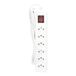 Swiss Zenitech Swiss stekkerdoos 6xT13 1,5m - Wit