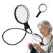 Loupe avec éclairage, grossissement 12x, 3 modes d'éclairage, mains libres, adaptée aux seniors