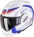 Scorpion Exo-Tech Evo Pro Acuti White Blue Red - Systeemhelm - Maat XL - Motorhelm - ECE 22-06 gekeurd