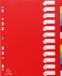 Exacompta 15x Tabbladen in stevige Ondoorzichtige PP - 12 tabs - A4 maxi - Geassorteerd - 4812E