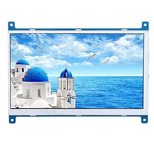 Sxhlseller 7-inch Monitor voor Raspberry Pi 4B / 3B en Andere Mini-pc, Display 1024 X 600 HD TFT-scherm voor HDMI-ingang