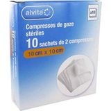 Alvita Comp Bt 10X2 Gaze 10X10