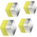 SIGEL BA705 Neodymium magneet, 2 x 2 x 1 cm, C10 "Extra-Strong" (N45), voor glazen magneetborden, zilver, 4 stuks