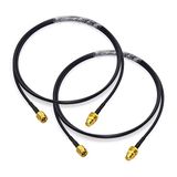 Bingfu SMA Male to SMA Female Bulkhead Mount RG174 Antenna Extension Coaxial Cable 1m (2-Pack)