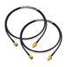 Bingfu SMA Male to SMA Female Bulkhead Mount RG174 Antenna Extension Coaxial Cable 1m (2-Pack)
