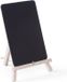 HENDI Tafel krijtbord – set van 2 – met houten standaard – 210x190x150 mm – zwart
