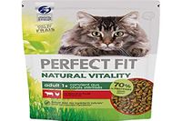 Perfect Fit Natural Vitality Droogvoer voor volwassen katten, 6 zakken, 1 kg, geschikt voor gesteriliseerde katten, compleet voer met natuurlijke ingrediënten
