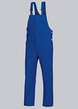 BP Workwear Basic 1413-060-13 Tuinbroek - Verstelbare tailleband - Plastic Clip-sluitingen - Puur Katoen - Stammige Pasvorm - Maat: 26 - Kleur: koningsblauw