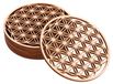 Ensemble de 8 sous-verres en bois - aspect naturel