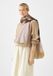 Codello Omslagdoek Vrouwen Beige Katoen Colorblock