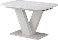 Vicco Eettafel Fenaro, Wit, 120-160 x 80 cm uitschuifbaar