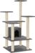 vidaXL Kattenkrabpaal met sisal krabpalen 110 cm donkergrijs