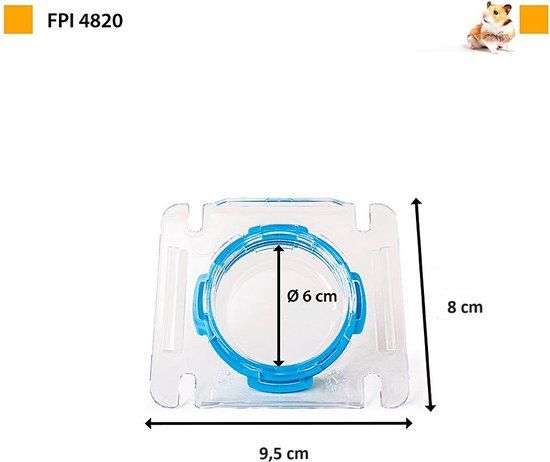 Ferplast Afsluitdeur Fpi 4820 - Knaagdier - Blauw - Kunststof