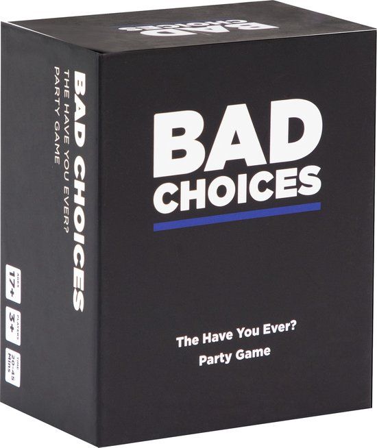 Bad Choices - Card Game - Party Game - Ages 17+ - 3-10 Players - English - Dyce Games