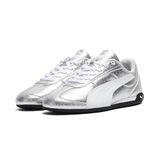 PUMA Replicatch Metallic Whisper sneakers voor Dames, Wit/Zilver, Maat 41
