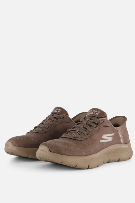 Skechers Go Walk Flex - Mali Dames Instappers - Bruin - Maat 37