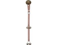 Poochiebells Mudslide hond deurbel bruin/crème aluminium/textiel 65 cm
