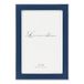 Lawrence Frames Metaal en Email Picture Frame, Blauw, 4x6