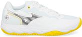 Mizuno Dames Padel Schoenen Enforce Court Wit/Zwart/Geel - Maat 40.5