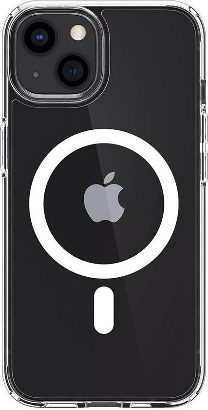 Spigen Ultra Hybrid MagSafe Hoesje voor iPhone 13 Transparant/Wit
