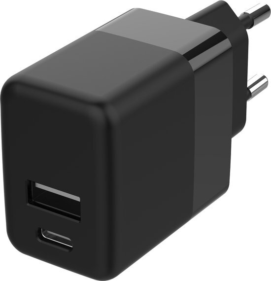 imoshion Charger USB-C & USB-A 20W + Power Delivery - Zwart