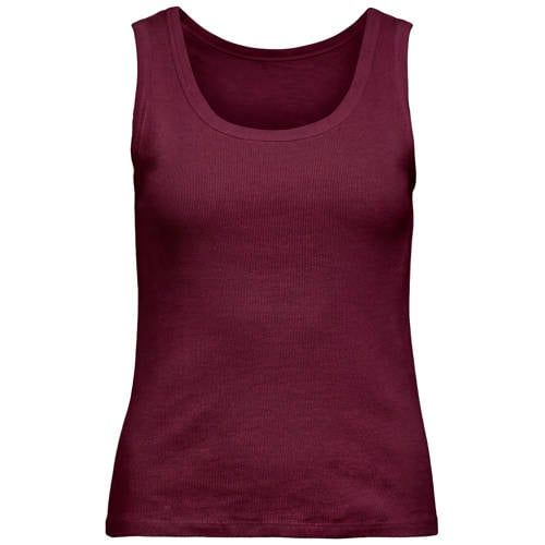 OBJECT aansluitend singlet - donkerrood